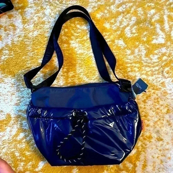 Nautica recycled, nylon shoulder cross body padded adjustable bag NWT - Picture 1 of 7